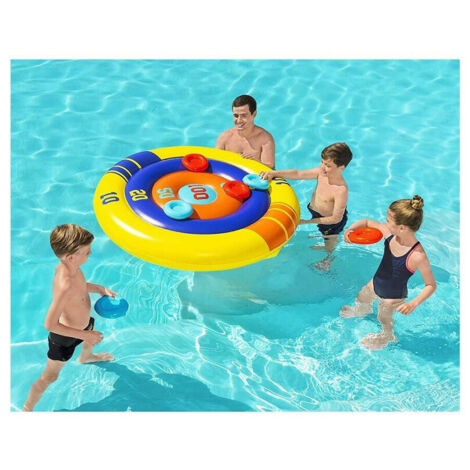 Galleggiante Gonfiabile Rotondo Disc Champion Frisbee ø140cm Piscina 52566 (1/5)