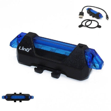 éclairage De Vélo à Led Rechargeable Par Usb Haute Luminosité Et Sécurité Bk-059 (1/2)