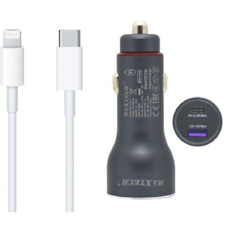 Kit Chargeur Voiture Usb/type-c Superchange Lightning Usb-c Cable 1 M Ma-ip04 (1/3)