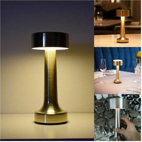 Lampe De Table Led Vintage Rechargeable Par Usb Lumière Chaude Pour Bars (1/5)