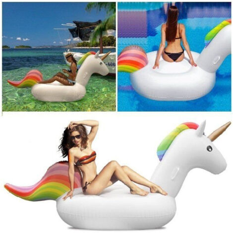 Maxi 224x164 Cm Gigan Piscine Inflatable Island Unicorn (1/5)