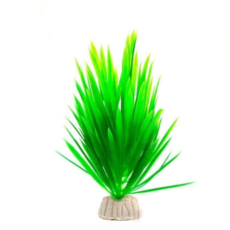 Plante Artificielle D'aquarium Faux Plastique Plante Verte Pointue (1/5)
