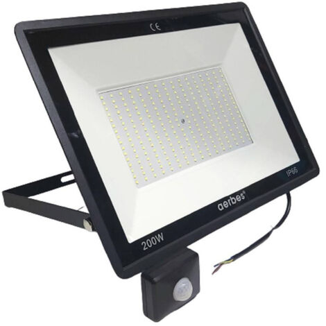 Spot Led Extérieur Avec Détecteur De Crépuscularité 200 W Lumière Froide Avec Support G6200 (1/5)