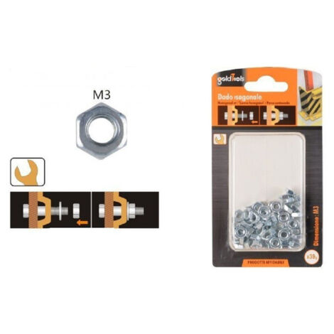 Section 39 Gr. Dadi Esagonali Bulloni Dimension M3 Filettati 90849 (1/2)