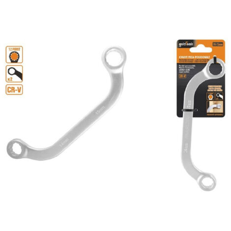 Set Clave Fixe Polygonal Double à U De 14 à 15 Mm Chromé Chrome Vanadium 97693 (1/2)