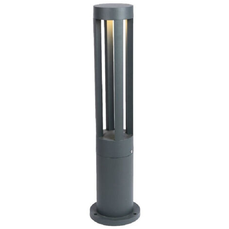Lampione Giardino Lampada 12 Watt Led Terra Esterno Ip65 Lampioncino Grigio Es28 (1/3)