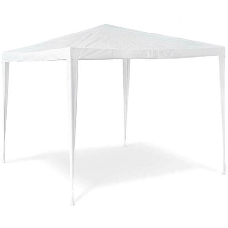 Gazebo 3x3mt External Tends Garden Tetto Idrorepellente Bianco (1/5)