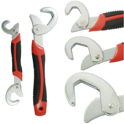 Multi Chiave Chrome Dadi Bulloni 3 In 1 Universale Autoblocco Snap N Grip 2 Pz (1/5)