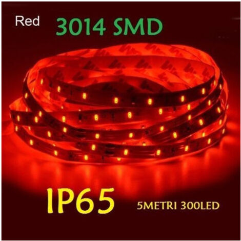 Ruban 5 Mètres 300 Led 3014 Smd Pour Extérieur Ip65 12 V Dc Chaud Froid