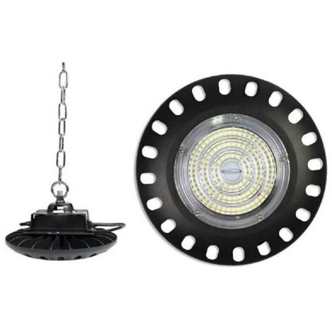 Lampada Led Industriale A Disco Ufo Catena 100w Capannone Luce 6500k F100w-nf9 (1/4)