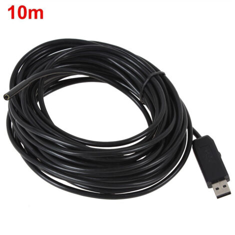Endoscope Caméra Usb Flexible 4 Led 10mm 10 Mètres Sonde étanche