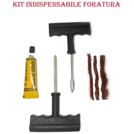 Kit Reparation Foratura Gomme Pneumatici Auto Moto (1/2)