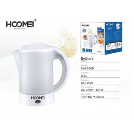 ETA Bollitore Da Viaggio Holiday 0,5L - 1000W, Compatto, Spegnimento Automatico E Protezione Surriscaldamento