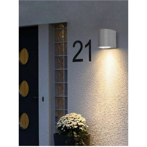 Lampe Murale Extérieure Moderne Lampe De Jardin Gu10 Ip65 Es53 Gris (1/3)