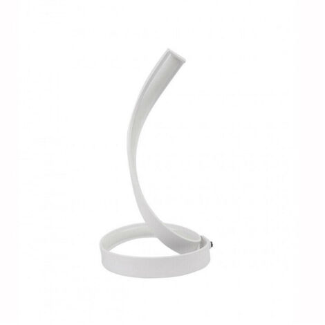 Lampe De Table Led Moderne Spirale Courbe 12watt Lampe De Chevet Blanc D05 (1/4)