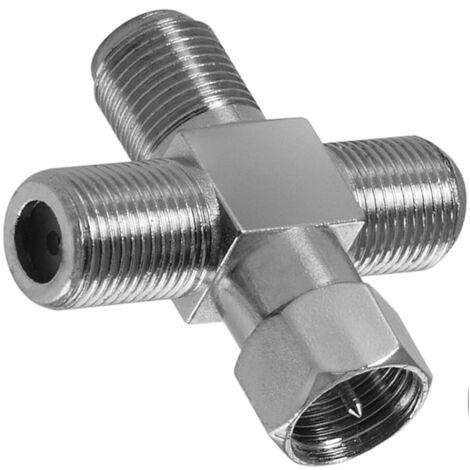 Adaptateur Pour Antenne Satellite Cable Cross Tv Maxtech C-004 (1/4)
