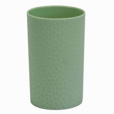 Bicchiere Porta Spazzolini Da Denti Colore Verde Accessorio Arredo Bagno 79787 (1/2)