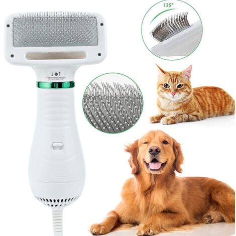 Brosse Et Séchoir Pour Chiens Et Chats Animaux De Compagnie 2 En 1 Toilettage (1/5)