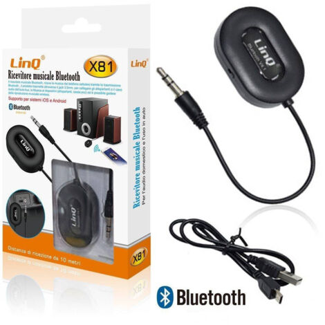 Récepteur De Musique Bluetooth X81 Pour Haut-parleur De Voiture, Prise Auxiliaire, Sans Fil, Mains Libres, 3,5 Mm (1/5)