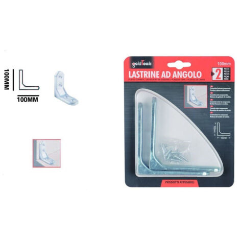 Set 2 Pz Latrinne A Angle 100 Mm Surtenance Mettre Angulaire Avec Volets Mobiles 91214 (1/2)