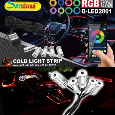 Bande Led Décorative éclairage Rgb Bande Led Neon 12v Pour Voiture Q-led2801 (1/5)
