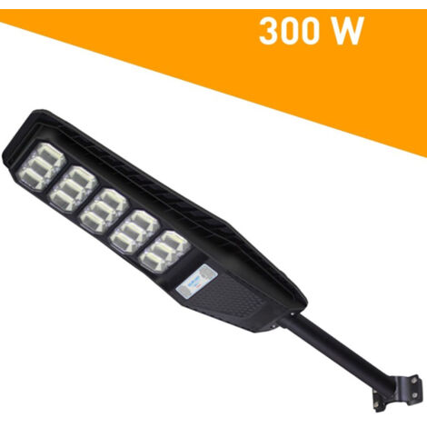 Lampadaire Solaire A Led 300watt Puissance Solaire Capteur Led Support Pir Telecommande