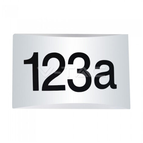 Numéro De Maison éclairé Par Led Avec Alimentation Directe De L'intérieur à L'extérieur De La Maison (1/3)