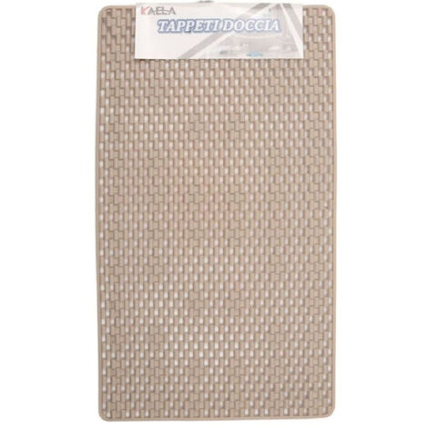 Tapis De Douche Rectangulaire 37 X 72 Cm Beige 54088 (1/2)