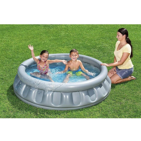 Piscine Gonflable Pour Enfants Spaceship Spaceship Silver 152x43 Cm 512 Lt 51080 (1/4)