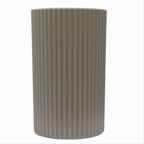 Bicchiere Porta Spazzolini Colore Beige Rigato Accessorio Per Arredo Bagno 79167 (1/4)