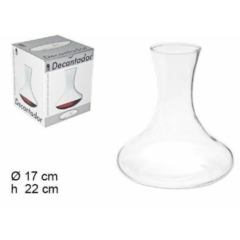 Carafe à Vin Verre Aérateur Sommelier Bar à Vin Restaurant 17x22cm 054093