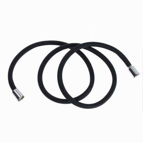 Tubo Doccia Flessibile 1.5 Mt Nero Opaco 150 Cm Bagno Laccio Doccetta Box 87287 (1/2)