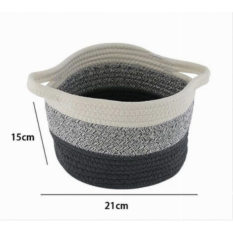 Cestini In Corda Di Cotone A Forma Di Orso – 2 Pezzi | Portaoggetti Decorativo Per Cameretta E Bagno
