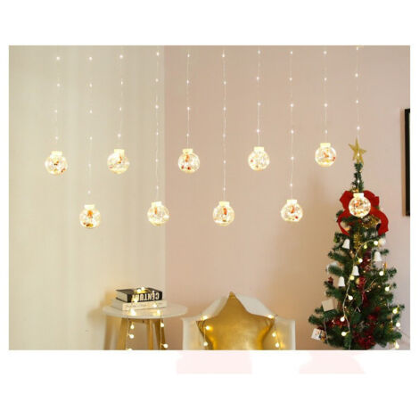 Luminosa 10 Palline De Natale 3 Metri Avec Les Lumières Led Calda Fredda Rgb (1/3)