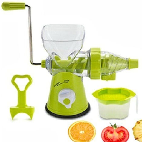 Centrifugeuse Manuelle Pour Jus De Fruits Et De Légumes Bloc De Pulpe Ventouse (1/2)