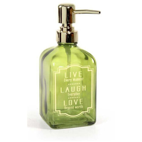 Distributeur De Savon Liquide 450ml 18cm Verre Couleurs Assorties 819308 (1/3)