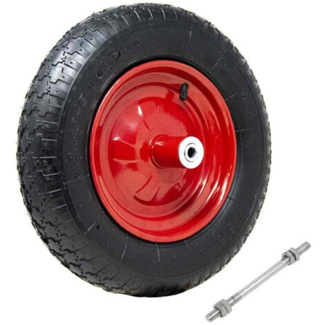 Pneumatic Ruote For Diametro Carriola By 35cm In Gomma 3.50-8 Model Vespa (1/4)