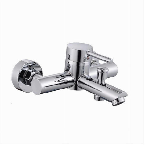 Rubinetto Bagno Moderno Cromato Lucido Miscelatore Orientabile Per Vasca 87390 (1/5)