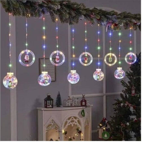 Natalizie 3d 3mt Usb Tend Interni Rgb Anelles Avec Natal Decoration Figure (1/5)