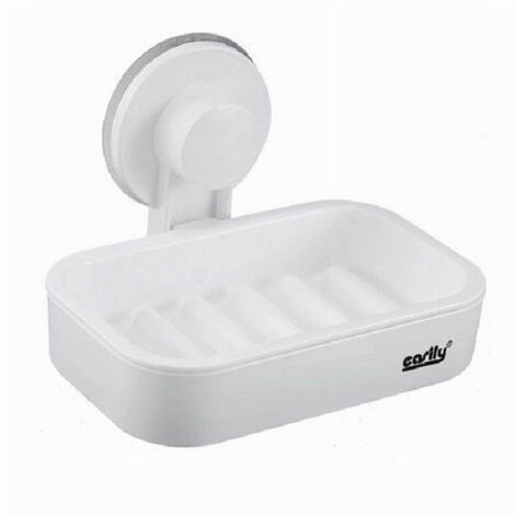 Porte Savon Ventouse Fixation Murale Plastique Accessoire Salle De Bain étagère 59545 (1/2)