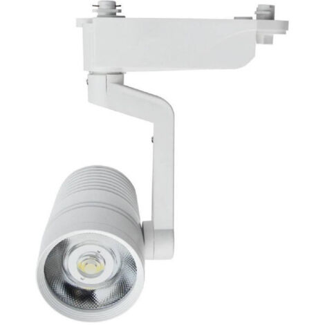 Faretto Binario Led Cob 10 Watt Bianco Per Staffa Luce Naturale Fredda F-10w8a (1/2)