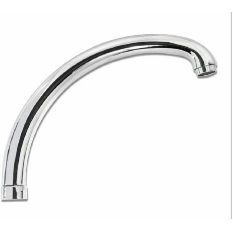 Bec De Remplacement Bas De 19 Cm Pour Mitigeur D'évier En Chrome Poli