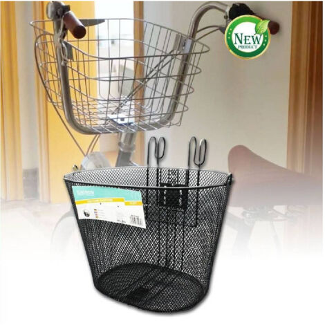 Cestino Shopping Portapacchi Anterie Manubria For Bicicletters Nero Zx-9930 (1/3)