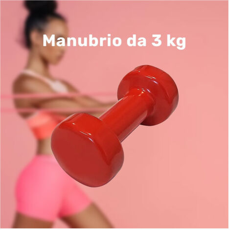 Guidon Simple 3 Kg En Vinyle Exercices D'entraînement Salle De Sport à Domicile Workout Fit (1/2)