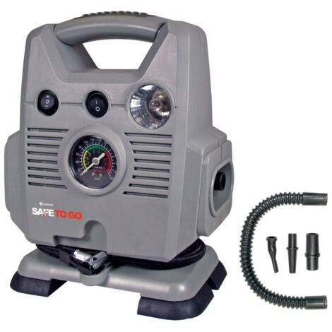 Compresseur D'air 12v 260 Psi Double Moteur Avec Manometre Integre Cps-0161 (1/3)