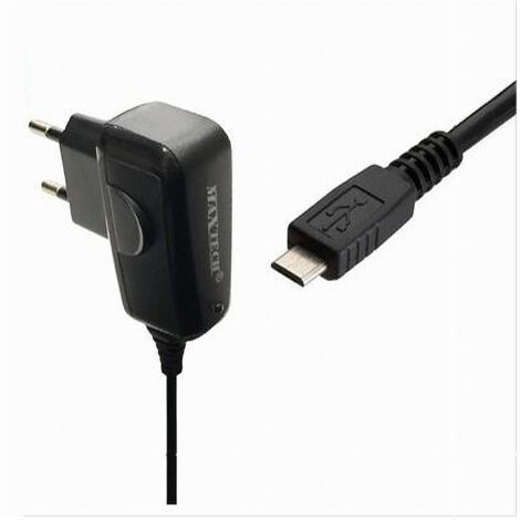 Caricabatterie Micro Usb Da Viaggio Spina 5v-1000ma 5watt Maxtech Ca-s008a (1/2)