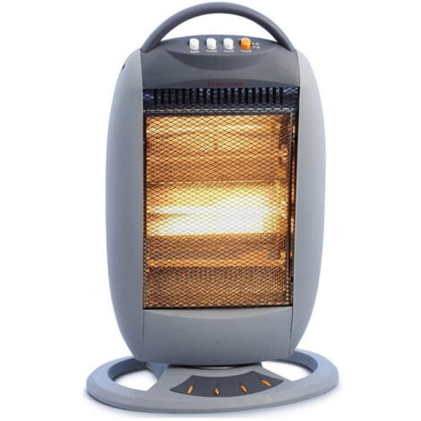 Poêle à Trois Pouvoirs Halogènes 1200 W Avec Fonction D'oscillation Rotative à Faible Consommation (1/2)