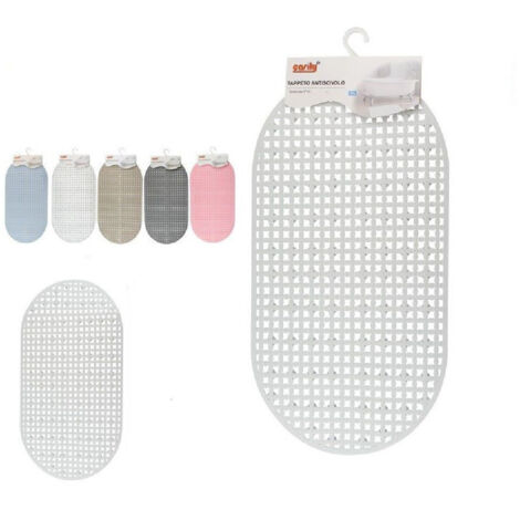 Tapis De Bain Douche Antidérapant En Pvc 67 X 37 Cm 59323 (1/4)