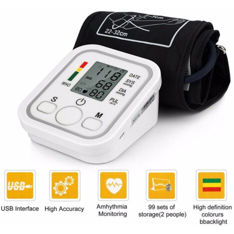 Tensiomètre Automatique Au Bras Sphygmomanomètre Arythmie (1/5)