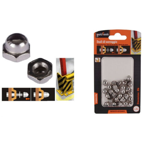 Set 26 Pz Dadi Ciechi Esagonali M6 Serraggage 6mm For Exagonal Key 94918 (1/2)